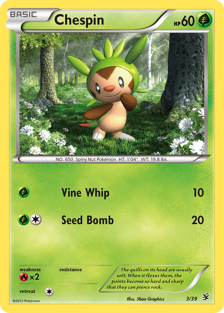 Chespin (3/39) [XY: Kalos Starter Set] | Game Haven TX