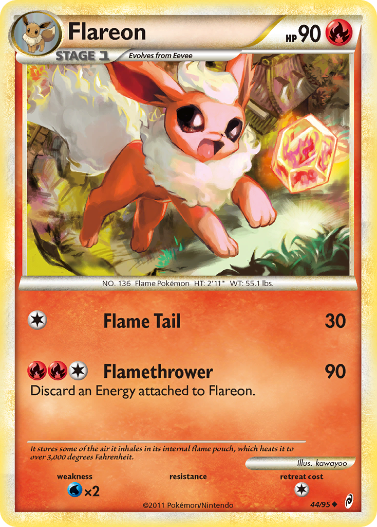 Flareon (44/95) [HeartGold & SoulSilver: Call of Legends] | Game Haven TX
