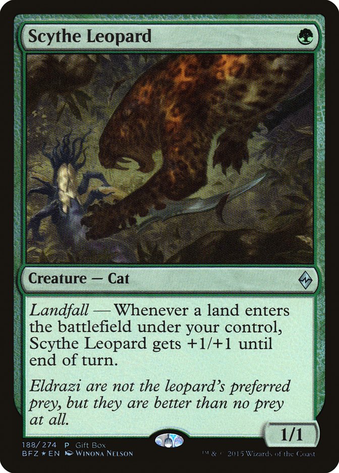 Scythe Leopard [Battle for Zendikar Promos] | Game Haven TX
