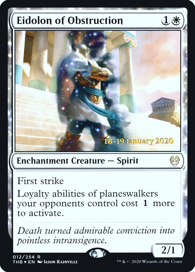 Eidolon of Obstruction [Theros Beyond Death Promos] | Game Haven TX