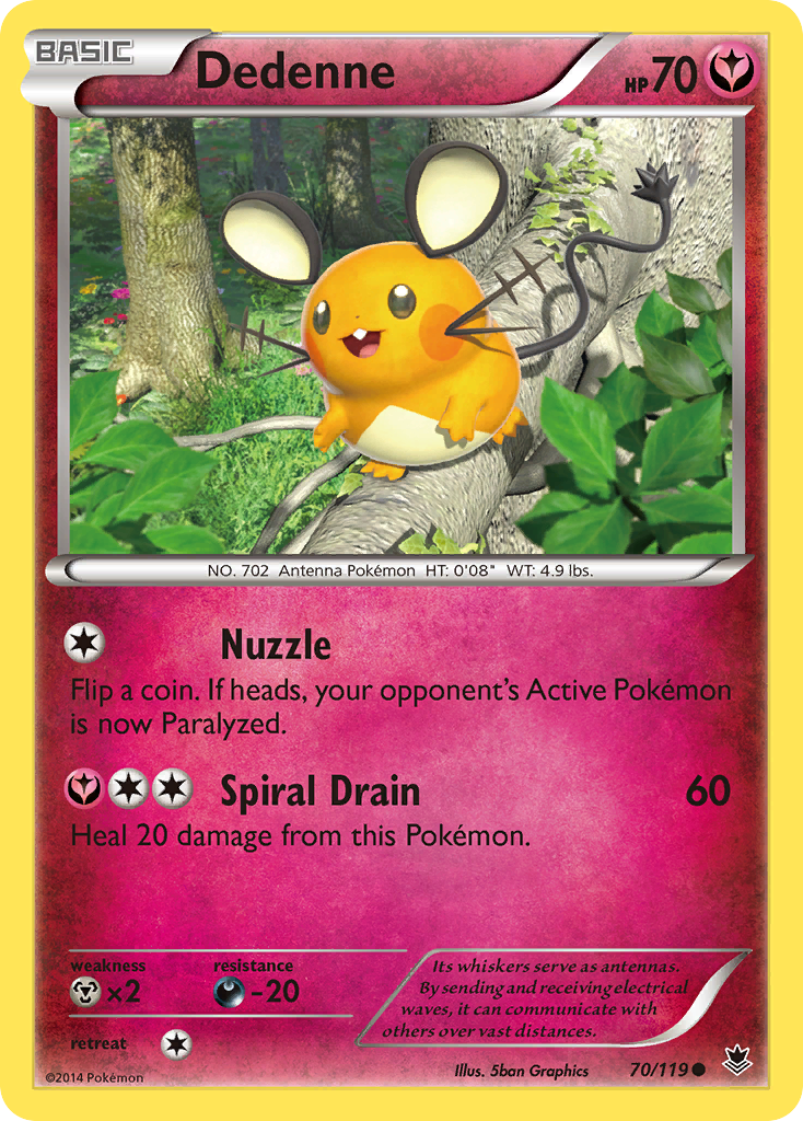 Dedenne (70/119) [XY: Phantom Forces] | Game Haven TX
