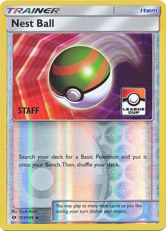 Nest Ball (123/149) (League Promo Staff) [Sun & Moon: Base Set] | Game Haven TX