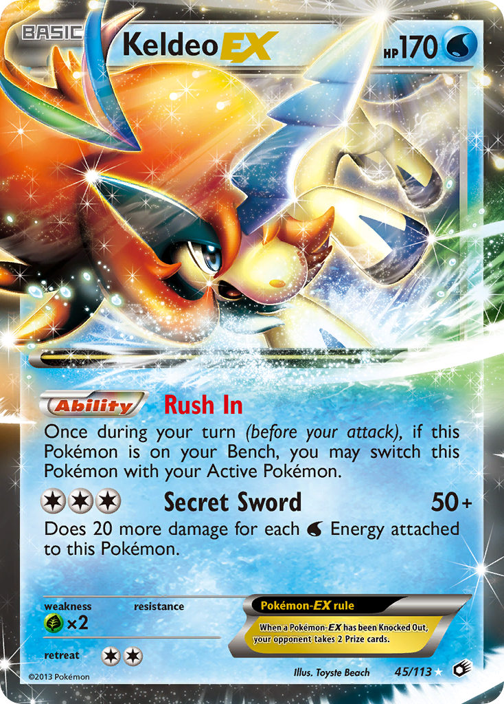 Keldeo EX (45/113) [Black & White: Legendary Treasures] | Game Haven TX