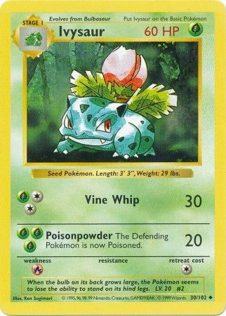 Ivysaur (30/102) [Base Set Shadowless Unlimited] | Game Haven TX