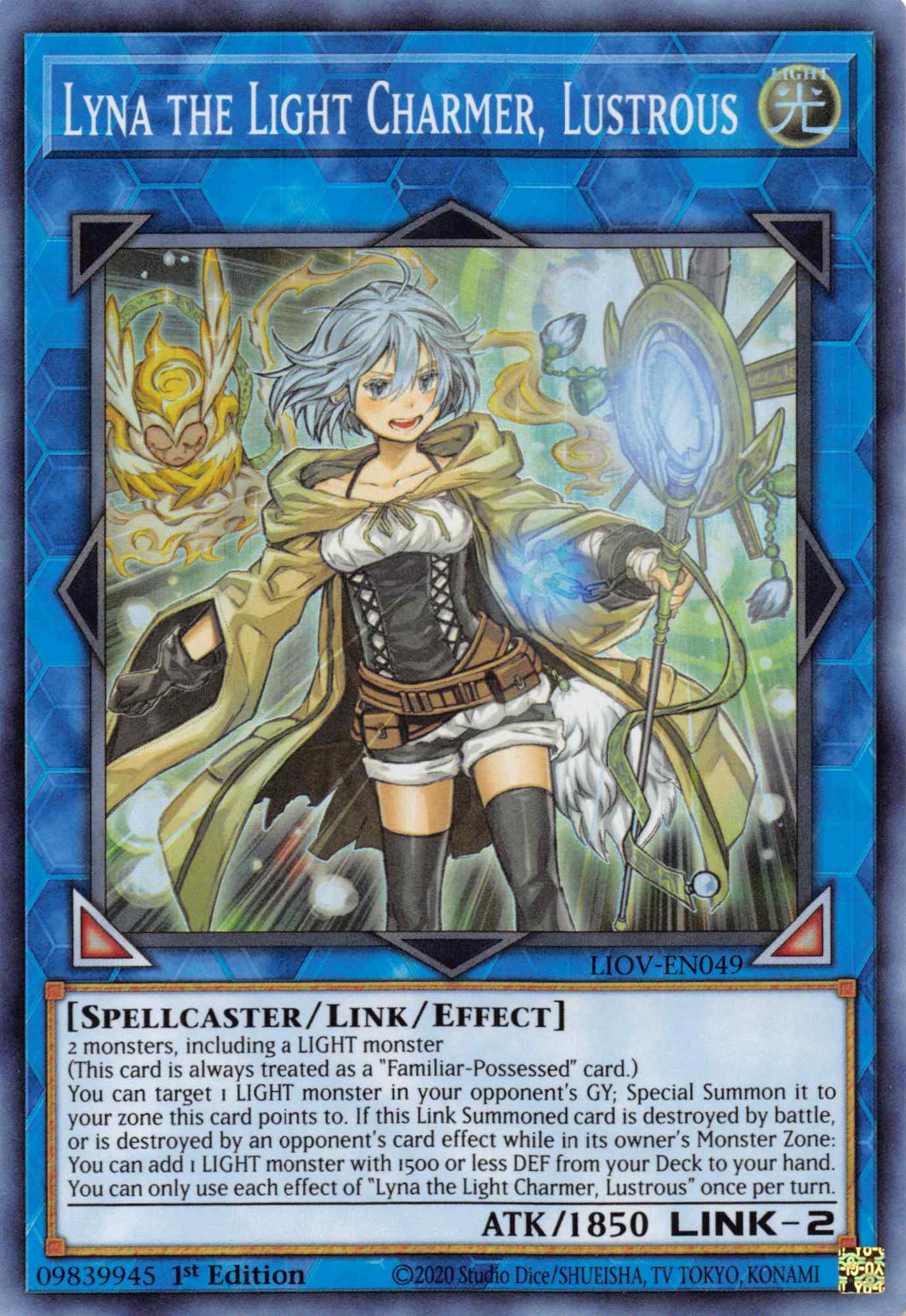 Lyna the Light Charmer, Lustrous [LIOV-EN049] Super Rare | Game Haven TX