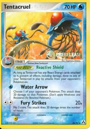 Tentacruel (45/92) (Prerelease Promo) [Nintendo: Black Star Promos] | Game Haven TX