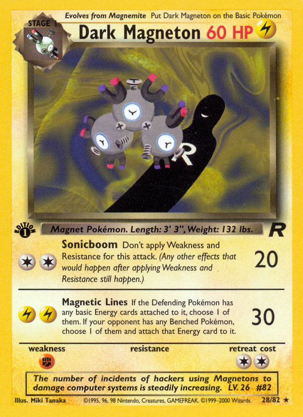 Dark Magneton (28/82) [Team Rocket 1st Edition] | Game Haven TX