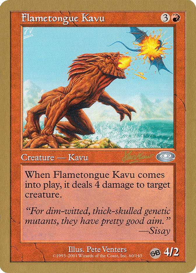 Flametongue Kavu (Sim Han How) (SB) [World Championship Decks 2002] | Game Haven TX