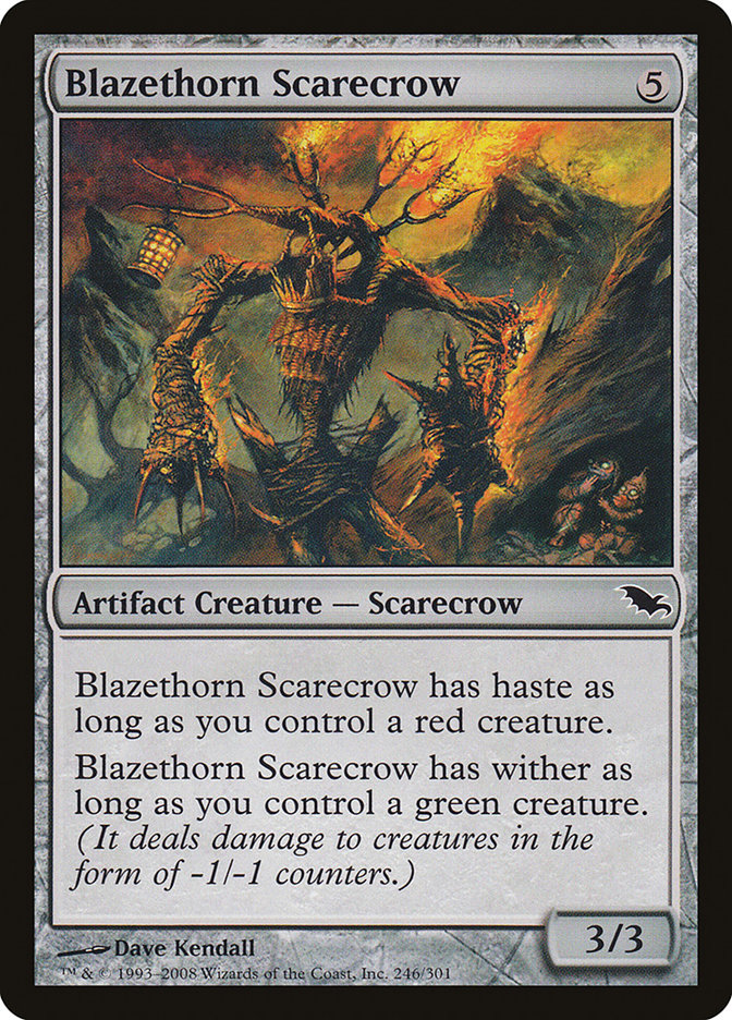 Blazethorn Scarecrow [Shadowmoor] | Game Haven TX