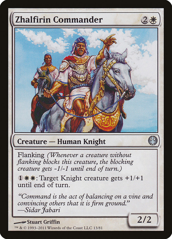 Zhalfirin Commander [Duel Decks: Knights vs. Dragons] | Game Haven TX