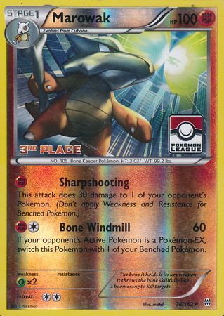 Marowak (78/162) (League Promo 3rd Place) [XY: BREAKthrough] | Game Haven TX