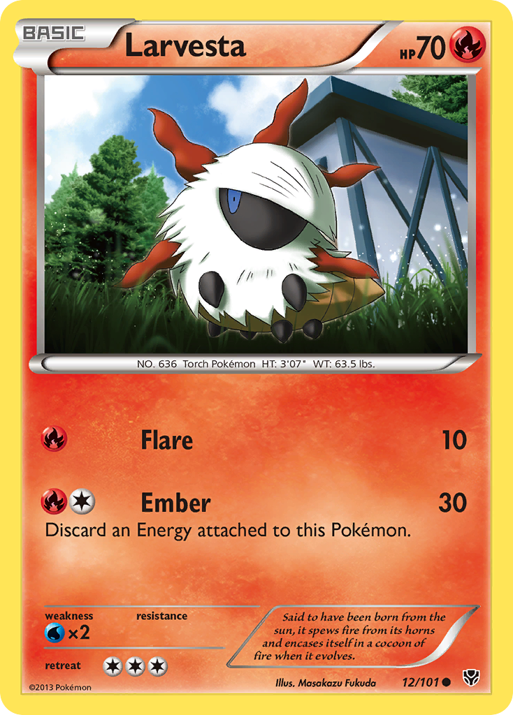 Larvesta (12/101) [Black & White: Plasma Blast] | Game Haven TX