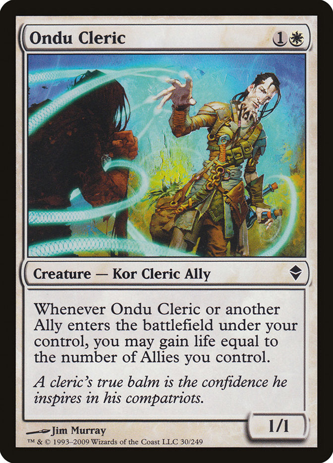 Ondu Cleric [Zendikar] | Game Haven TX