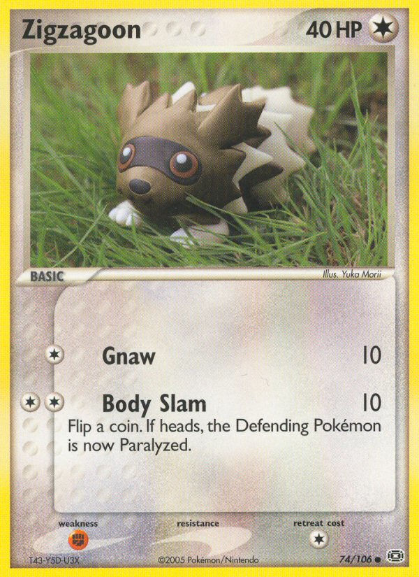 Zigzagoon (74/106) [EX: Emerald] | Game Haven TX