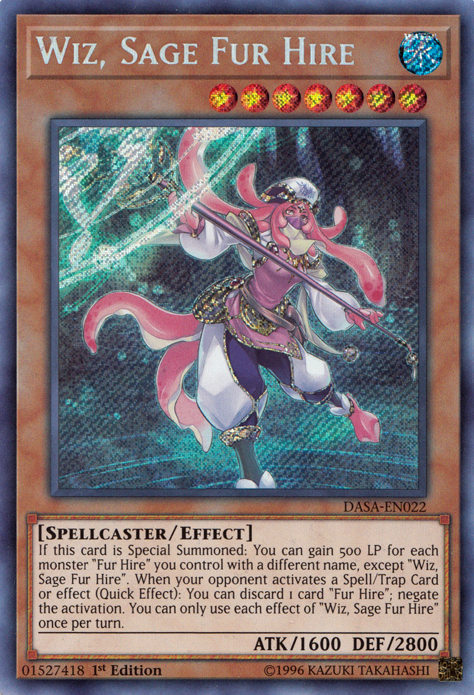 Wiz, Sage Fur Hire [DASA-EN022] Secret Rare | Game Haven TX