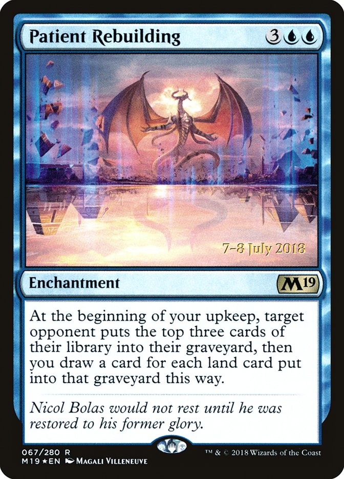 Patient Rebuilding [Core Set 2019 Promos] | Game Haven TX