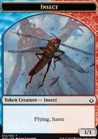 Insect // Zombie Double-sided Token [Hour of Devastation Tokens] | Game Haven TX