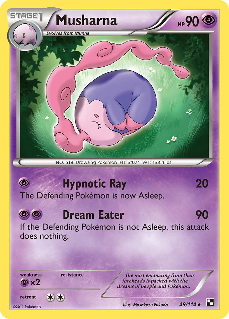 Musharna (49/114) [Black & White: Base Set] | Game Haven TX