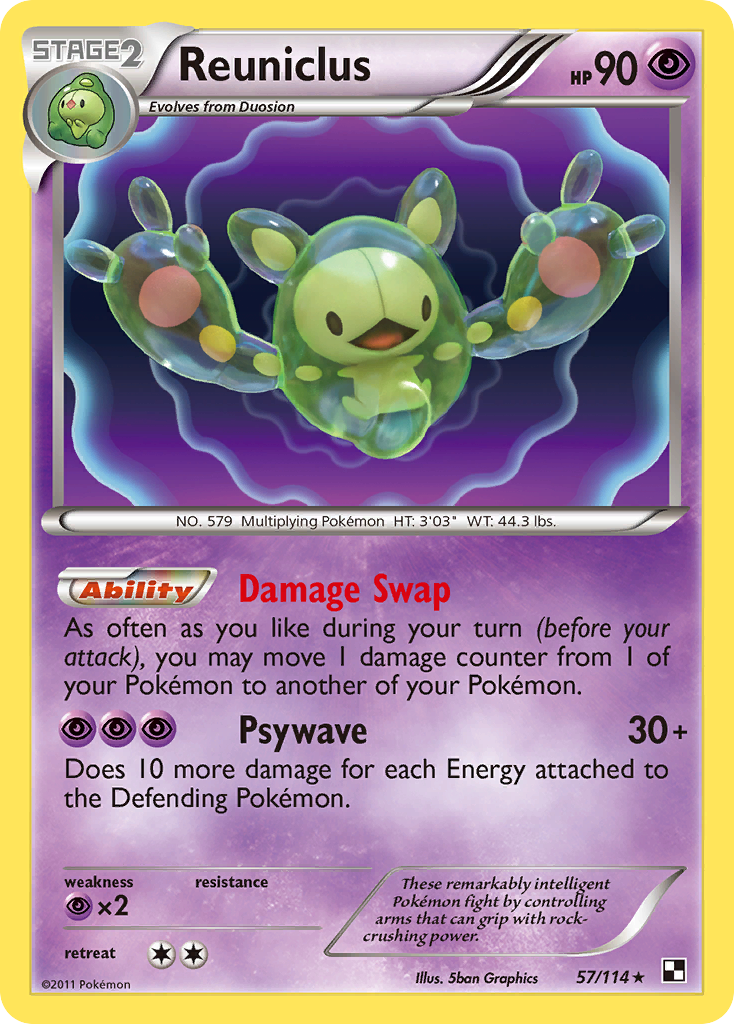 Reuniclus (57/114) [Black & White: Base Set] | Game Haven TX