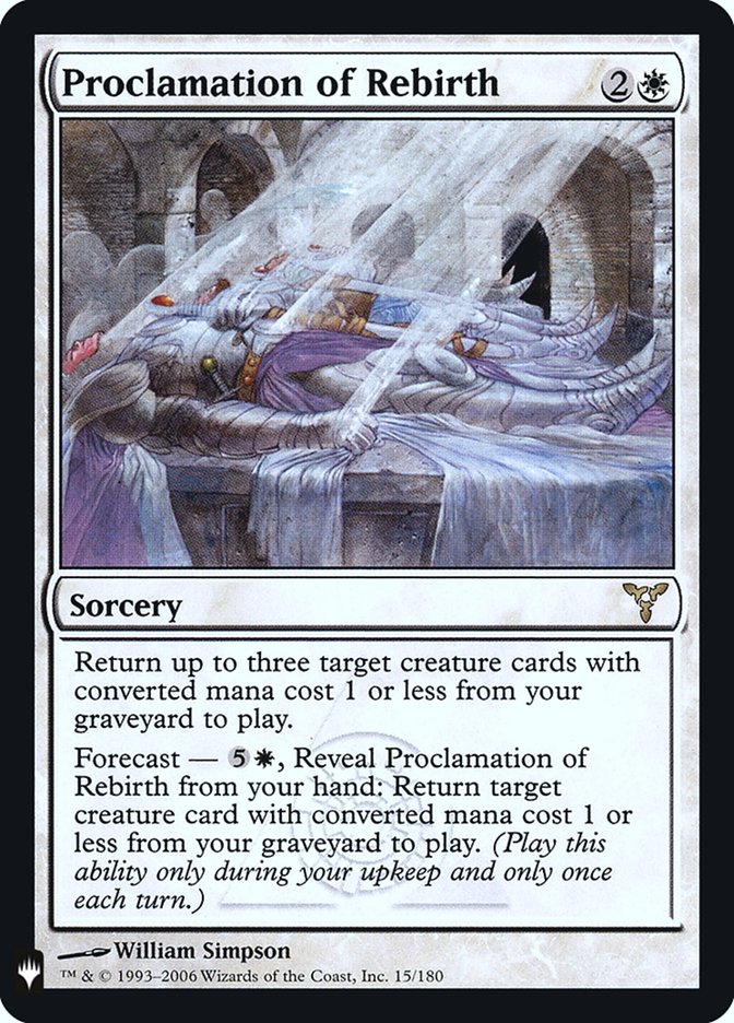 Proclamation of Rebirth [Mystery Booster] | Game Haven TX