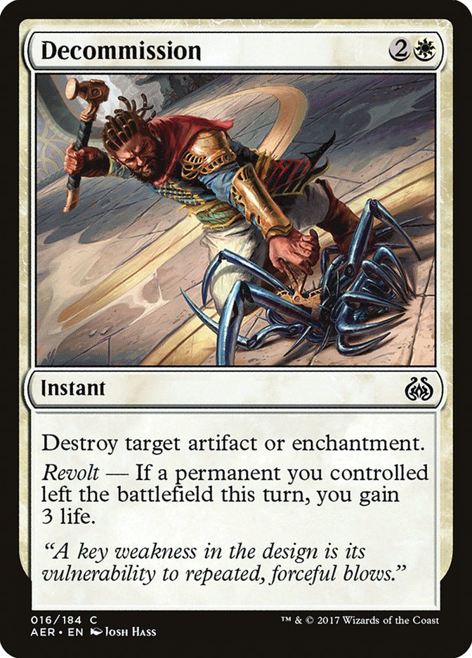 Decommission [Aether Revolt] | Game Haven TX