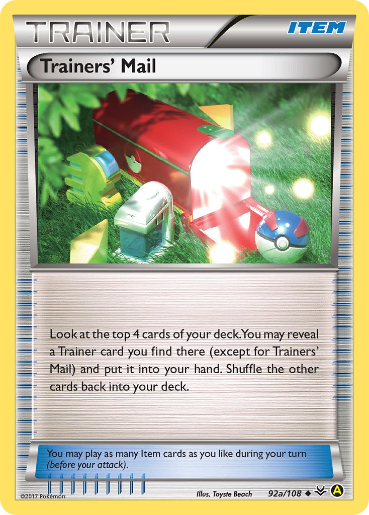 Trainers' Mail (92a/108) [Alternate Art Promos] | Game Haven TX