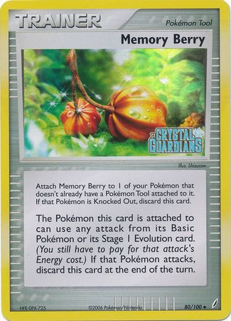 Memory Berry (80/100) (Stamped) [EX: Crystal Guardians] | Game Haven TX