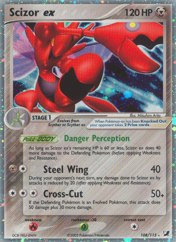 Scizor ex (108/115) [EX: Unseen Forces] | Game Haven TX
