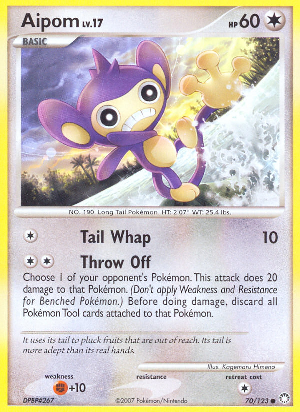Aipom (70/123) [Diamond & Pearl: Mysterious Treasures] | Game Haven TX