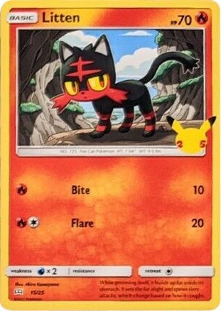 Litten (15/25) [McDonald's 25th Anniversary] | Game Haven TX