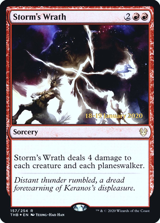 Storm's Wrath [Theros Beyond Death Promos] | Game Haven TX