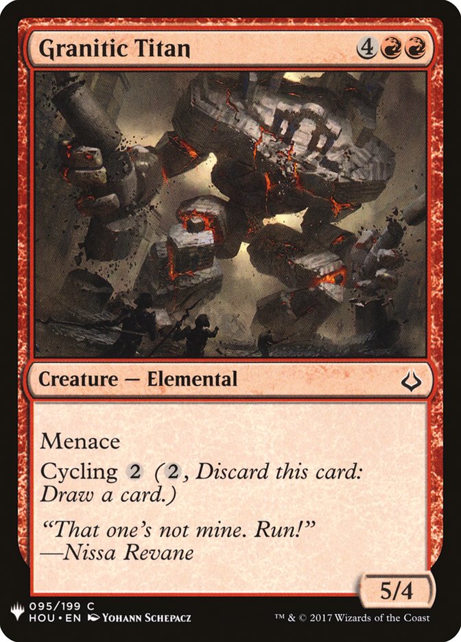 Granitic Titan [Mystery Booster] | Game Haven TX