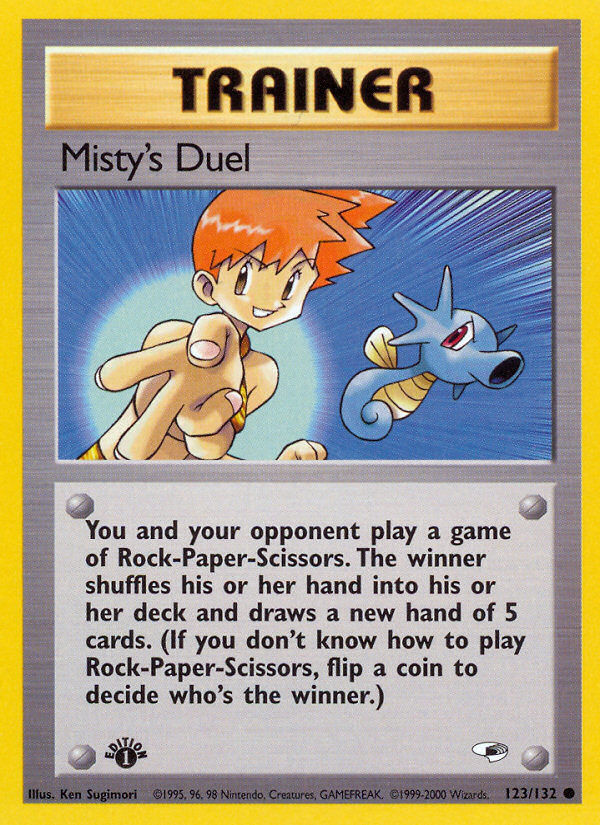 Misty's Duel (123/132) [Gym Heroes 1st Edition] | Game Haven TX