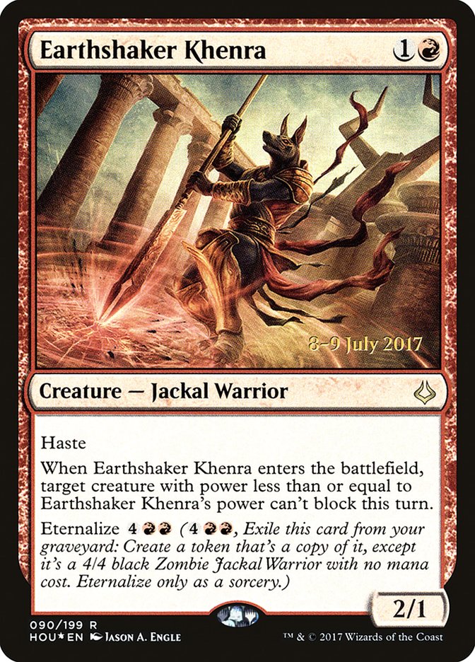 Earthshaker Khenra  [Hour of Devastation Prerelease Promos] | Game Haven TX