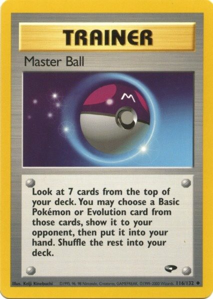 Master Ball (116/132) [Gym Challenge Unlimited] | Game Haven TX