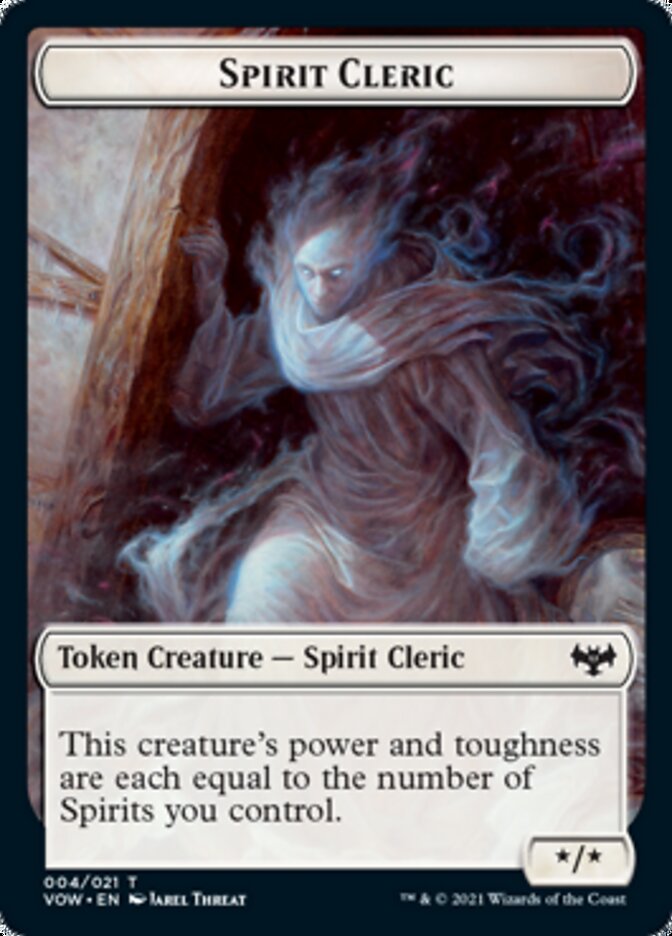 Spirit Cleric Token [Innistrad: Crimson Vow Tokens] | Game Haven TX