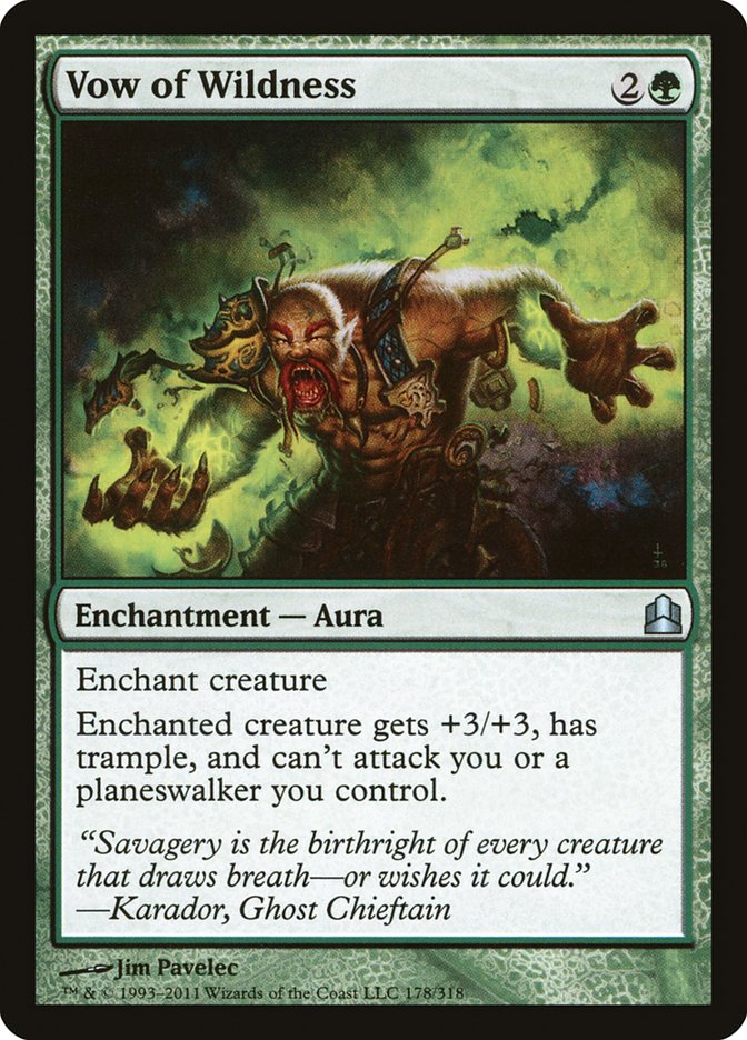 Vow of Wildness [Commander 2011] | Game Haven TX