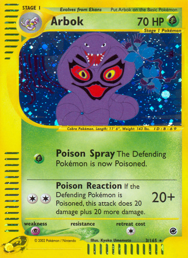 Arbok (3/165) [Expedition: Base Set] | Game Haven TX