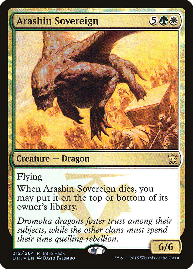Arashin Sovereign [Dragons of Tarkir Promos] | Game Haven TX
