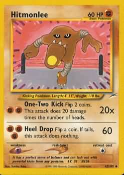 Hitmonlee (42/105) [Neo Destiny Unlimited] | Game Haven TX