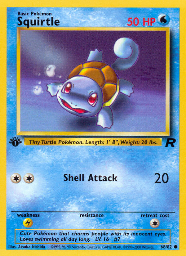 Squirtle (68/82) [Team Rocket 1st Edition] | Game Haven TX
