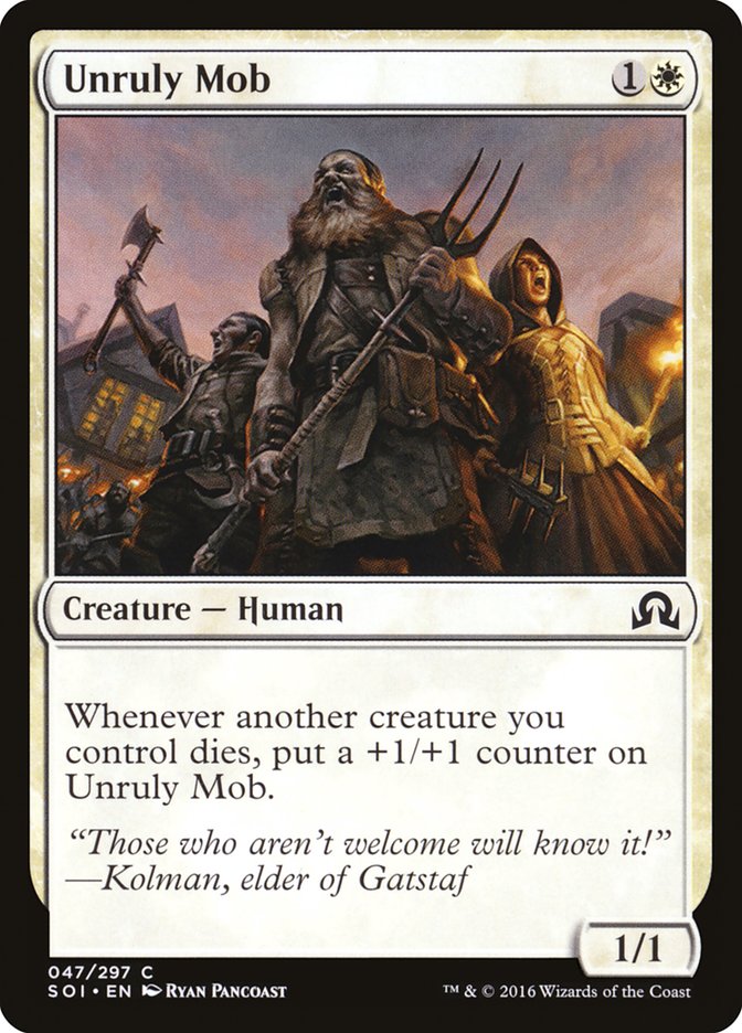 Unruly Mob [Shadows over Innistrad] | Game Haven TX