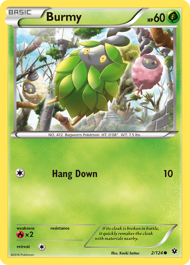 Burmy (2/124) [XY: Fates Collide] | Game Haven TX