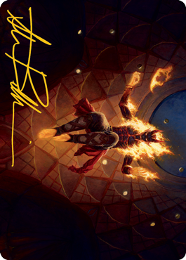 Yusri, Fortune's Flame Art Card (Gold-Stamped Signature) [Modern Horizons 2 Art Series] | Game Haven TX