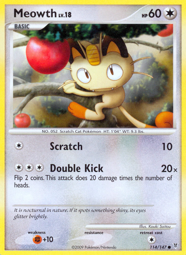 Meowth (114/147) [Platinum: Supreme Victors] | Game Haven TX