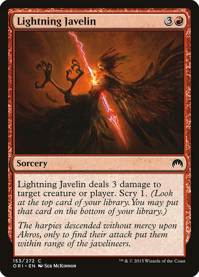 Lightning Javelin [Magic Origins] | Game Haven TX
