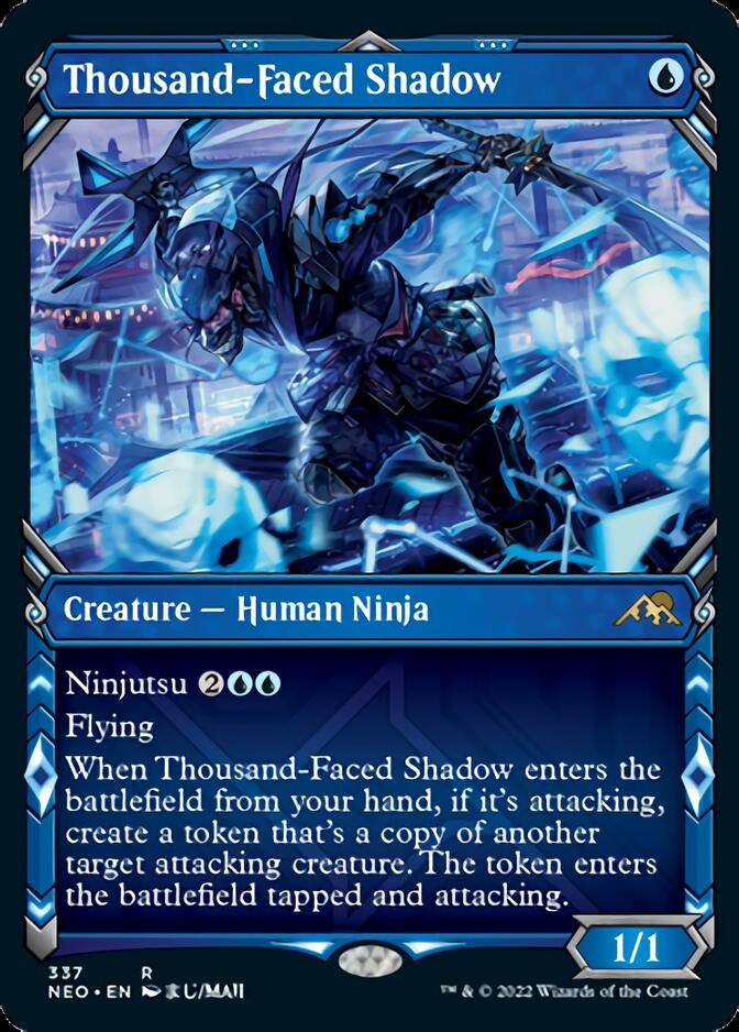 Thousand-Faced Shadow (Showcase Ninja) [Kamigawa: Neon Dynasty] | Game Haven TX