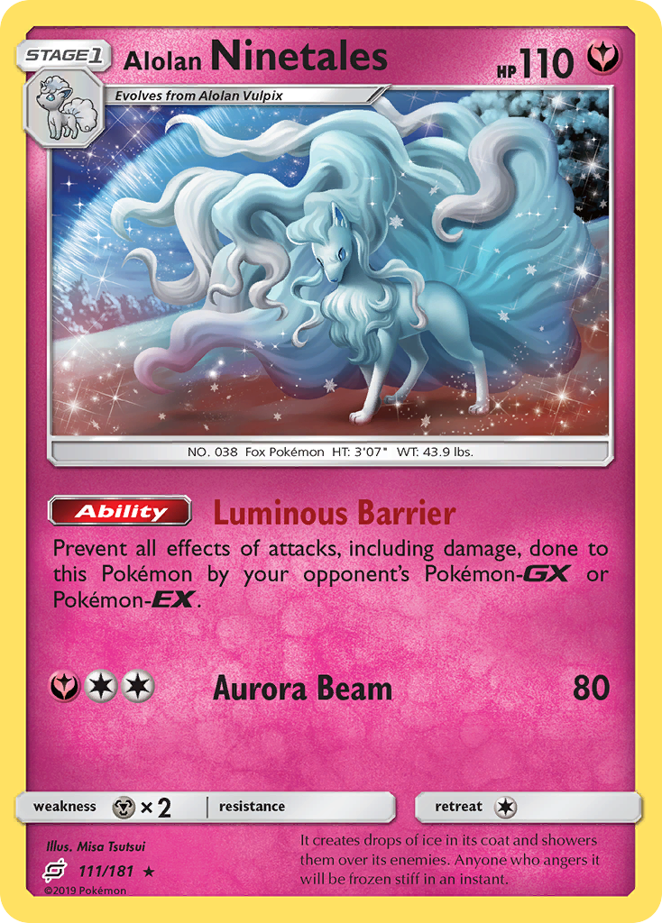 Alolan Ninetales (111/181) [Sun & Moon: Team Up] | Game Haven TX