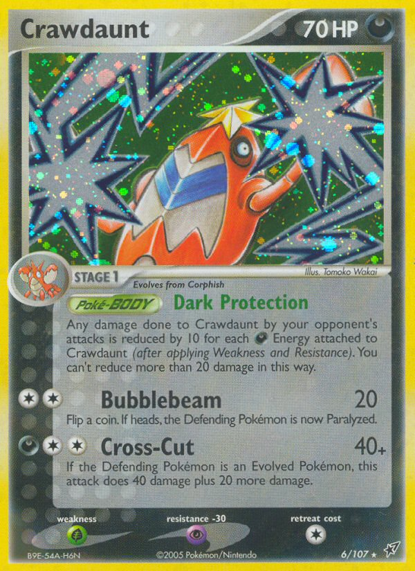 Crawdaunt (6/107) [EX: Deoxys] | Game Haven TX
