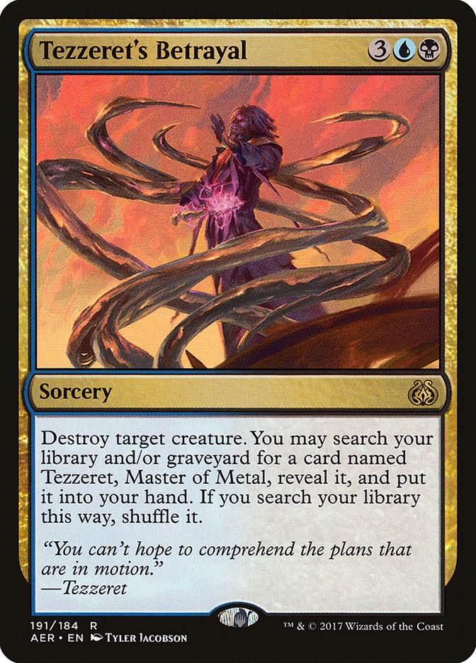 Tezzeret's Betrayal [Aether Revolt] | Game Haven TX